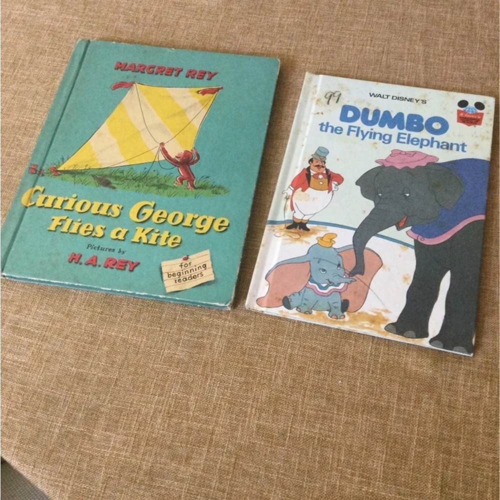 Curious George and Dumbo Kids Book Set